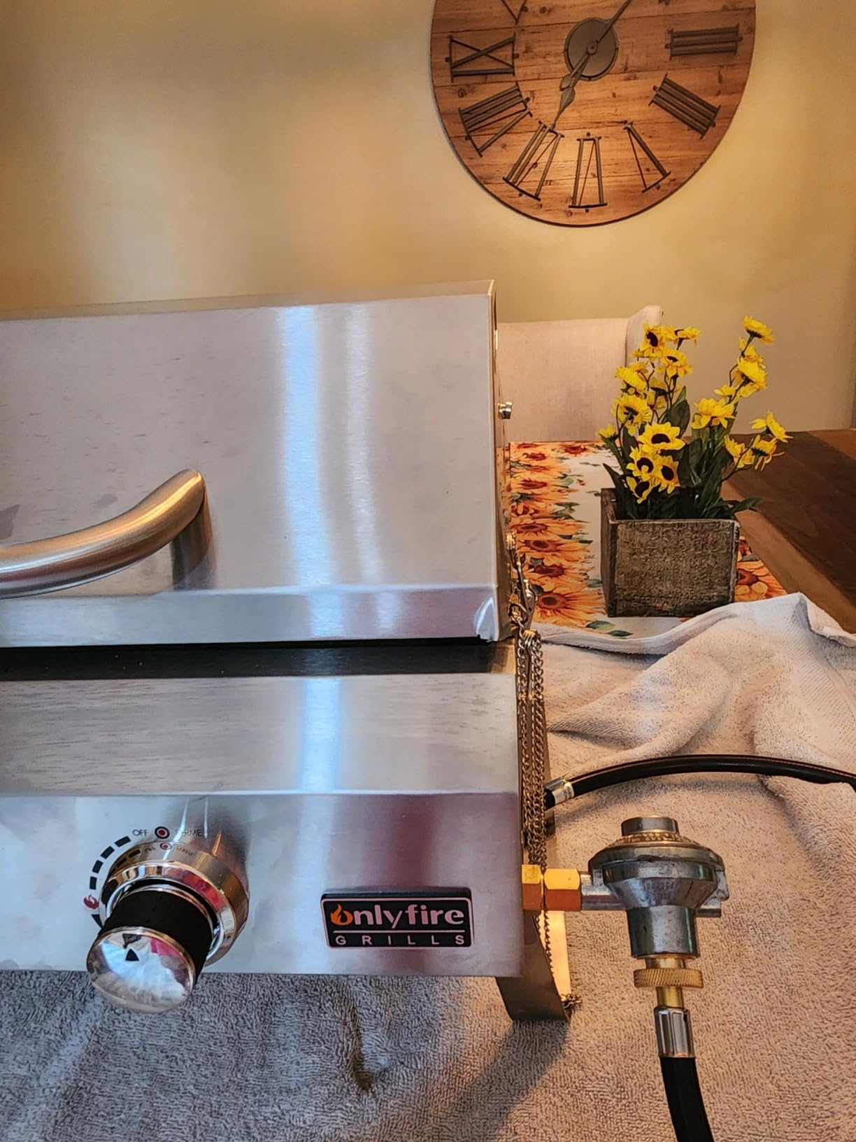 ONLYFIRE GRILLS Tabletop Gas Griddle 3 Burners, Propane Gas Stove, GS309 customer photo 1