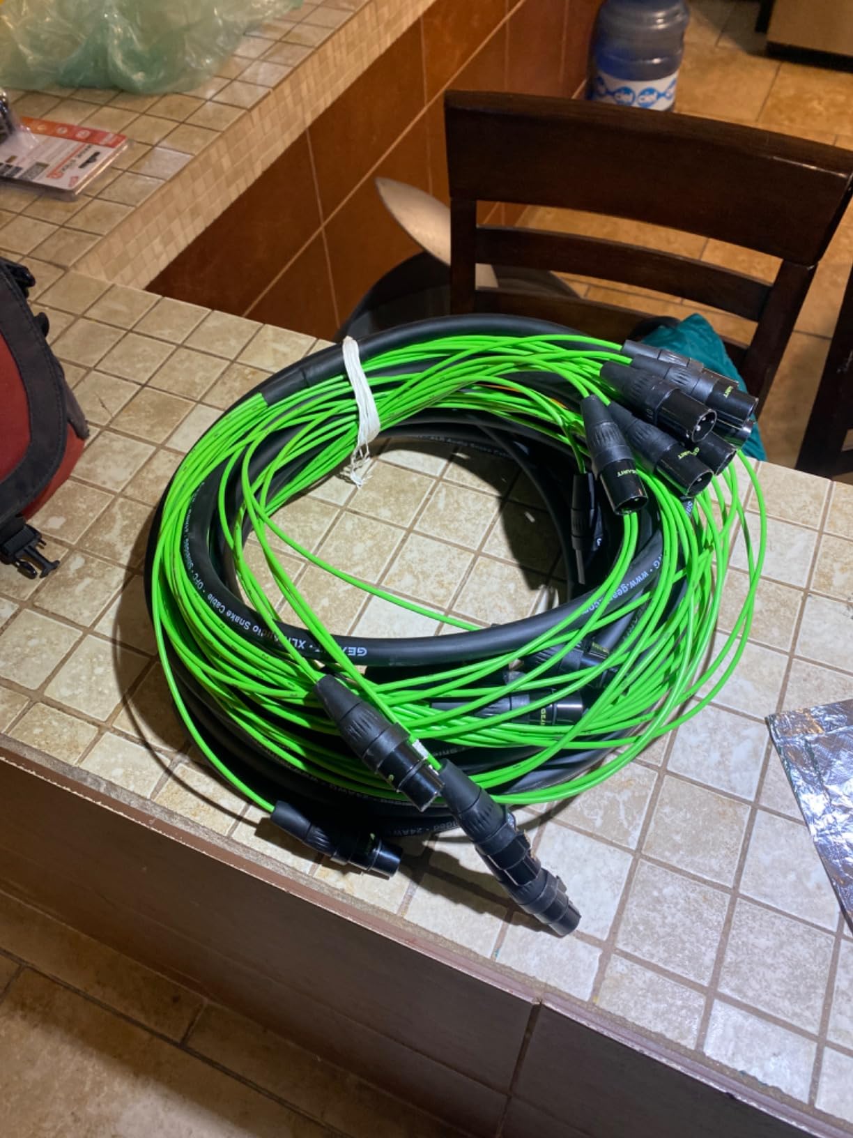 GEARit 8 Channel XLR Snake 50 ft, Balanced Multicore Audio Snake Cable with OFC Conductors, Metal XLR Connectors & Numbered Labels for Stage-to-Mixer Runs, Recording Studio, Venues & Live Sound customer photo 1