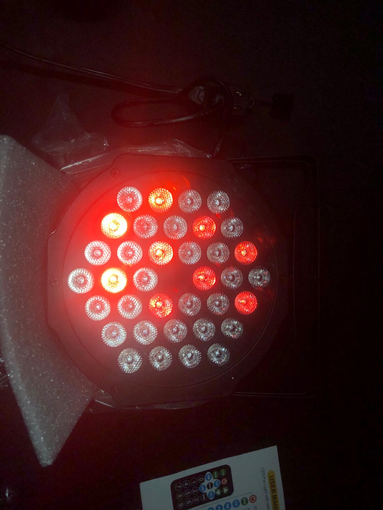 Litake DJ Par Lights, RGB 36 LED Stage Lights Sound Activated,Remote & DMX Controlled LED Uplights,7 Modes Uplighting for Dance Party Church Wedding Birthday Holiday Music Show-10 Pack customer photo 1