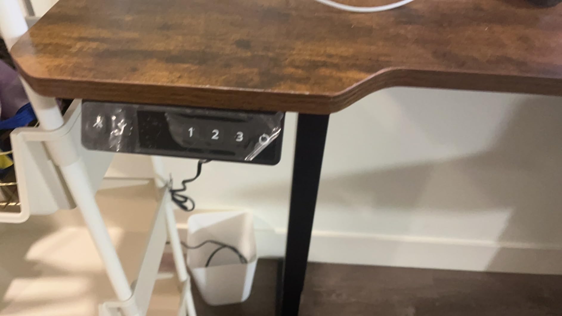 Acrolix L Shaped Electric Standing Desk,59x40 Reversible,Rustic Brown customer photo 1