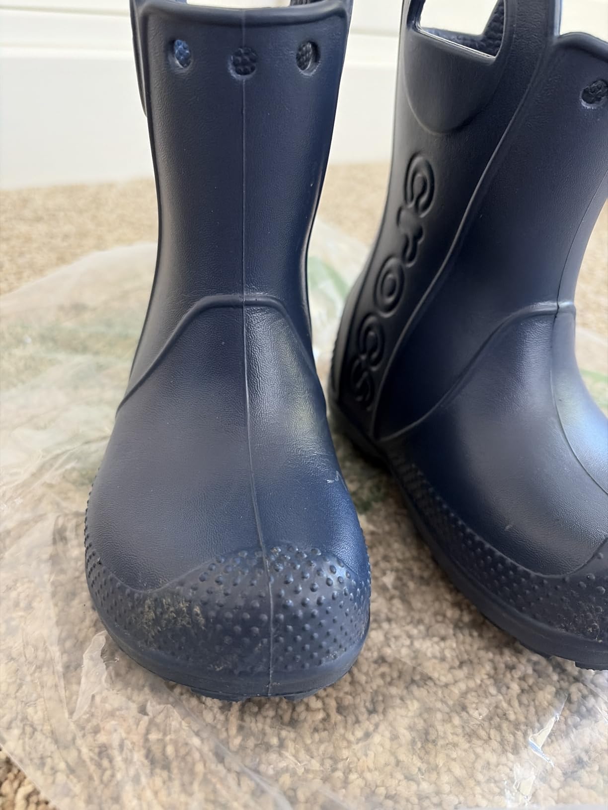 Crocs Kids' Handle It Rain Boots | Waterproof Slip On Shoes | Kids' Rain Boots customer photo 2
