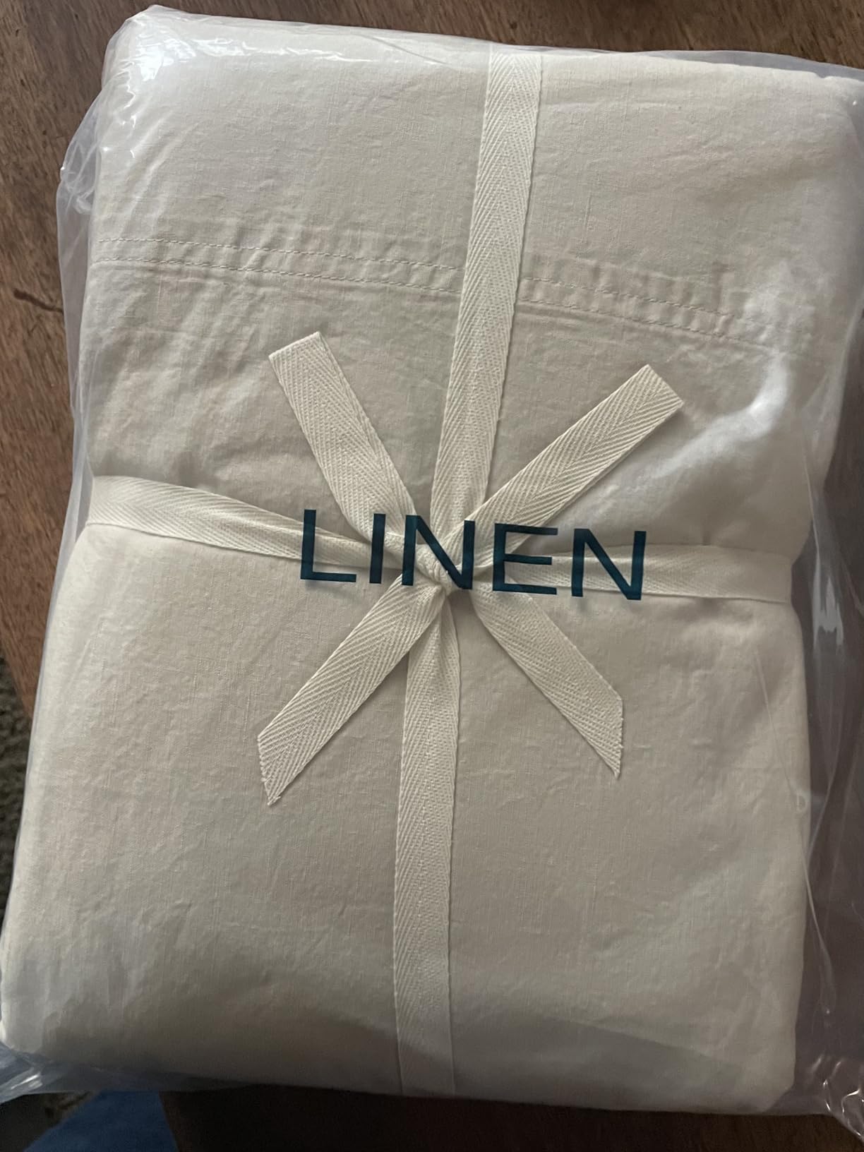 Shilucheng 100% French Linen Sheets - King Size Bed Sheets customer photo 1