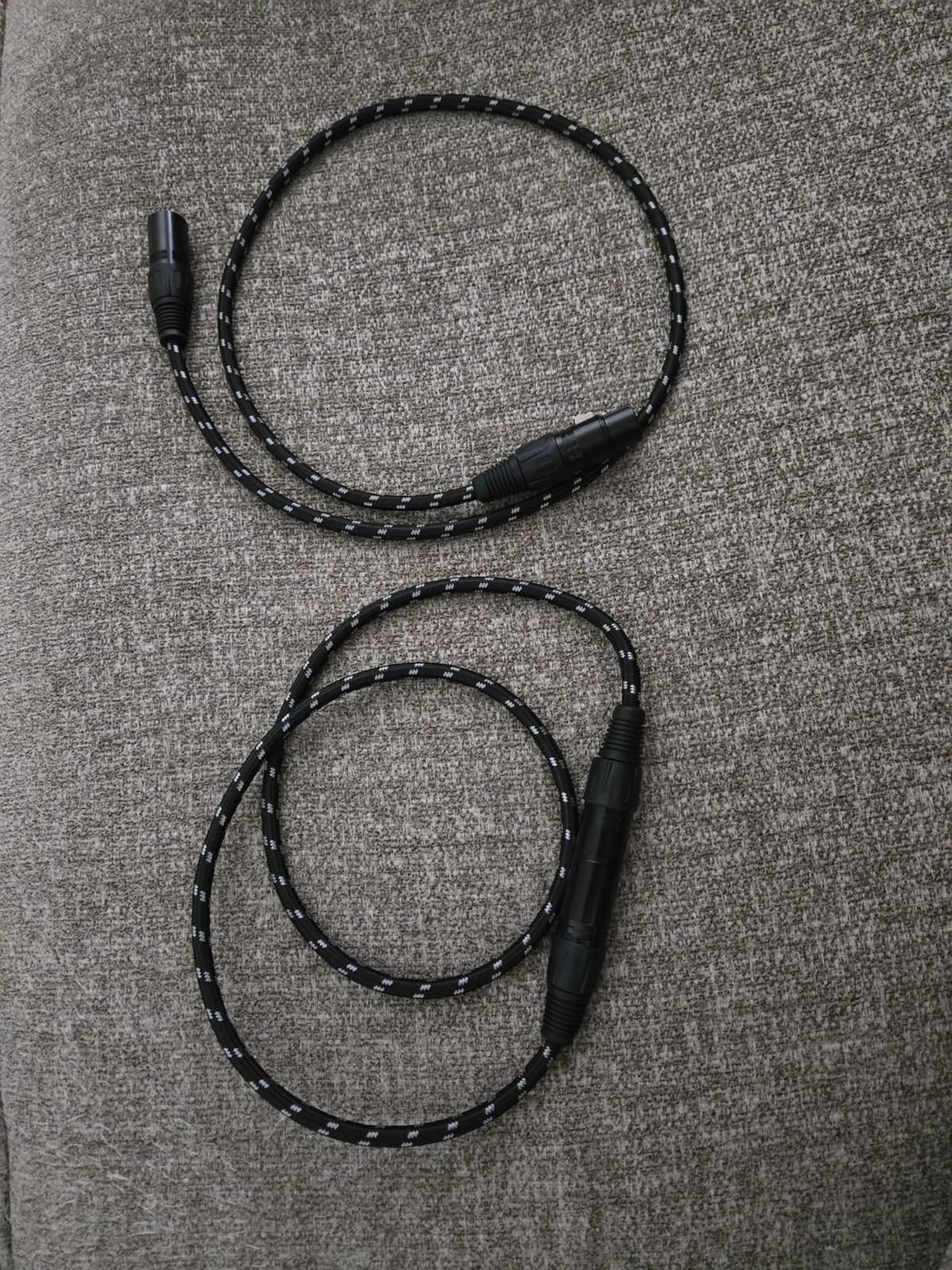 XLR Cables 20ft 2 Pack, Nylon Braided XLR Microphone Cable,3 Pin customer photo 2
