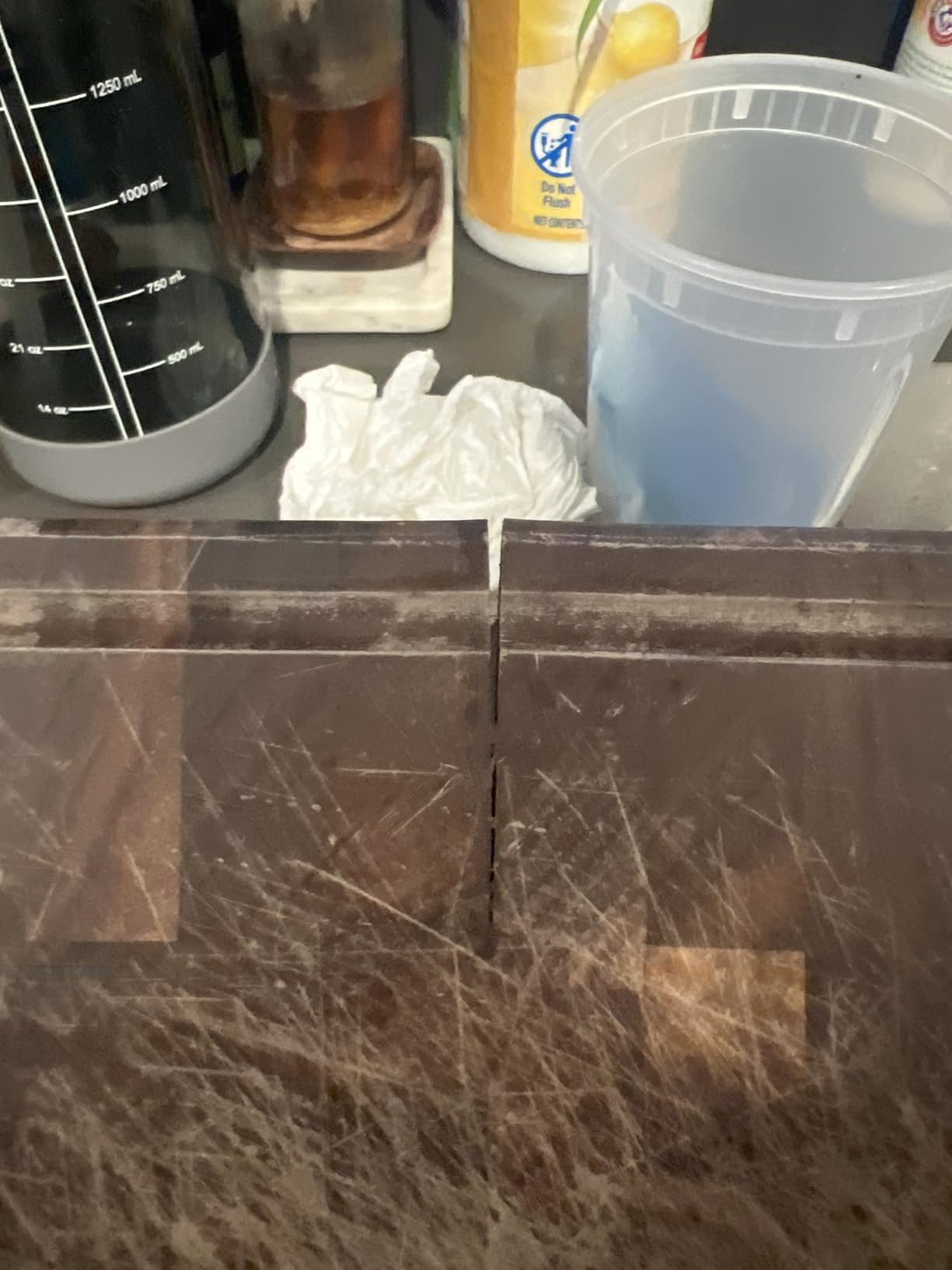 XXL American Black Walnut Wood Cutting Board, End Grain Butcher Block customer photo 1