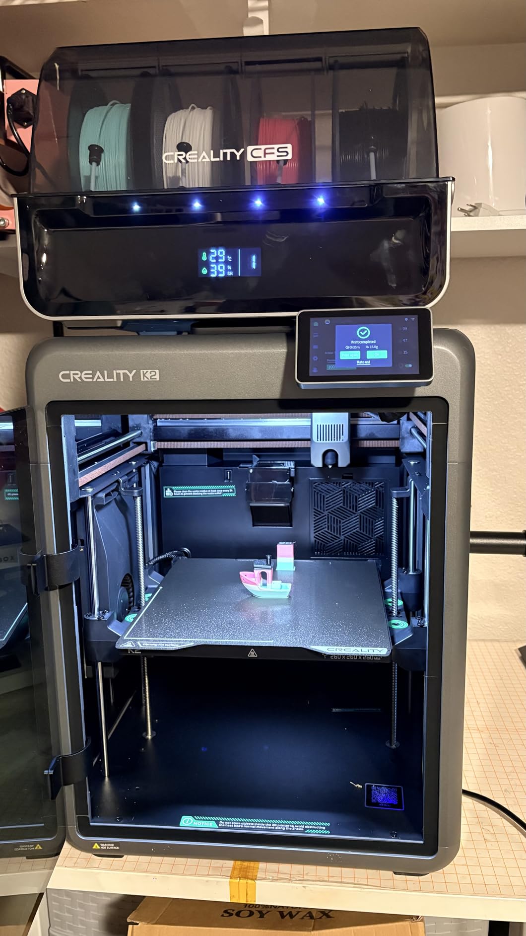 Creality K2 (A) Combo 3D Printer, Multicolor Printing with CFS customer photo 2