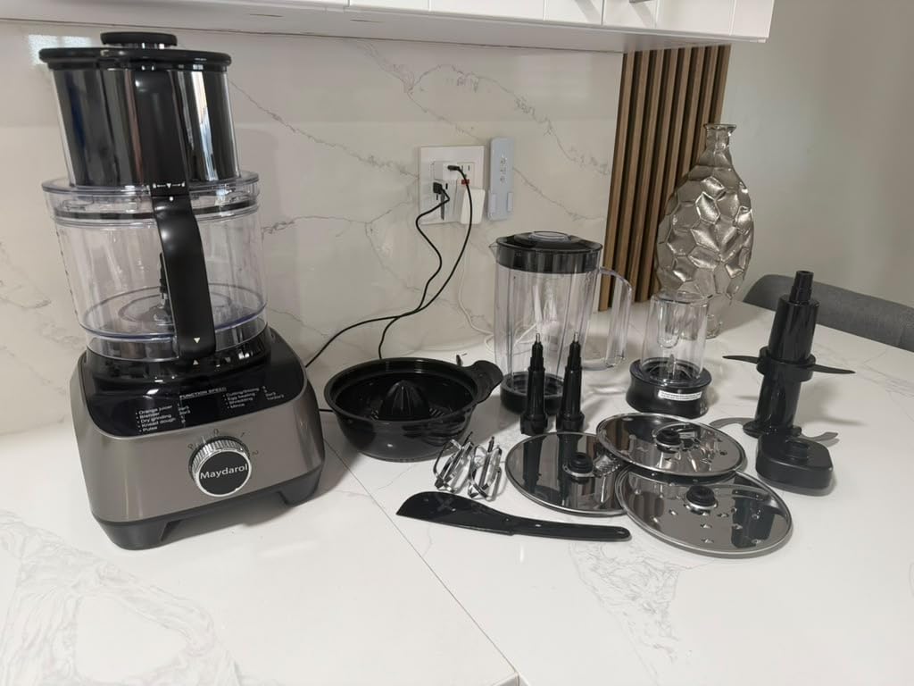 14 Cup Food Processor, 11-in-1 Food Processor and Blender Combo with Large Chute, 51 oz for Smoothies & Ice, for Chopping, Grinding, Slicing, Shredding, Purees & Dough, Dishwasher Safe customer photo 2