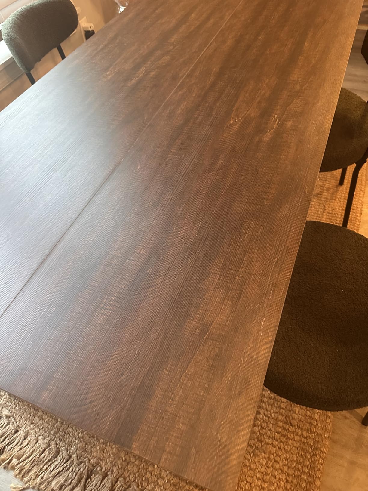 GarveeHome Farmhouse Dining Table for 6-8 People, 71 in Long Kitchen Tables customer photo 2