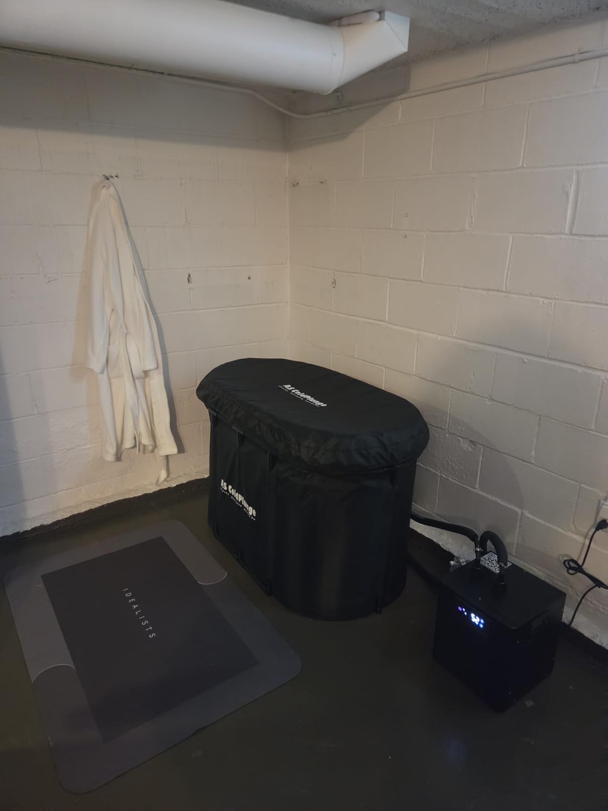 Cold Plunge Chiller with 148Gal Ice Bath Tub Set for Cold Therapy Recovery customer photo 1