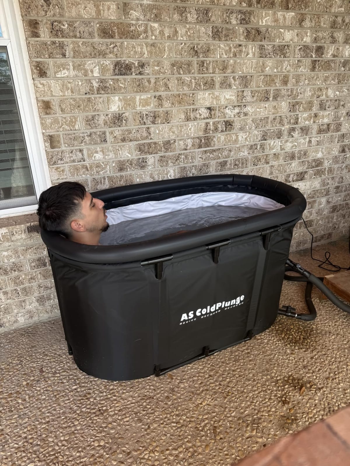 Cold Plunge Chiller with 148Gal Ice Bath Tub Set for Cold Therapy Recovery customer photo 2