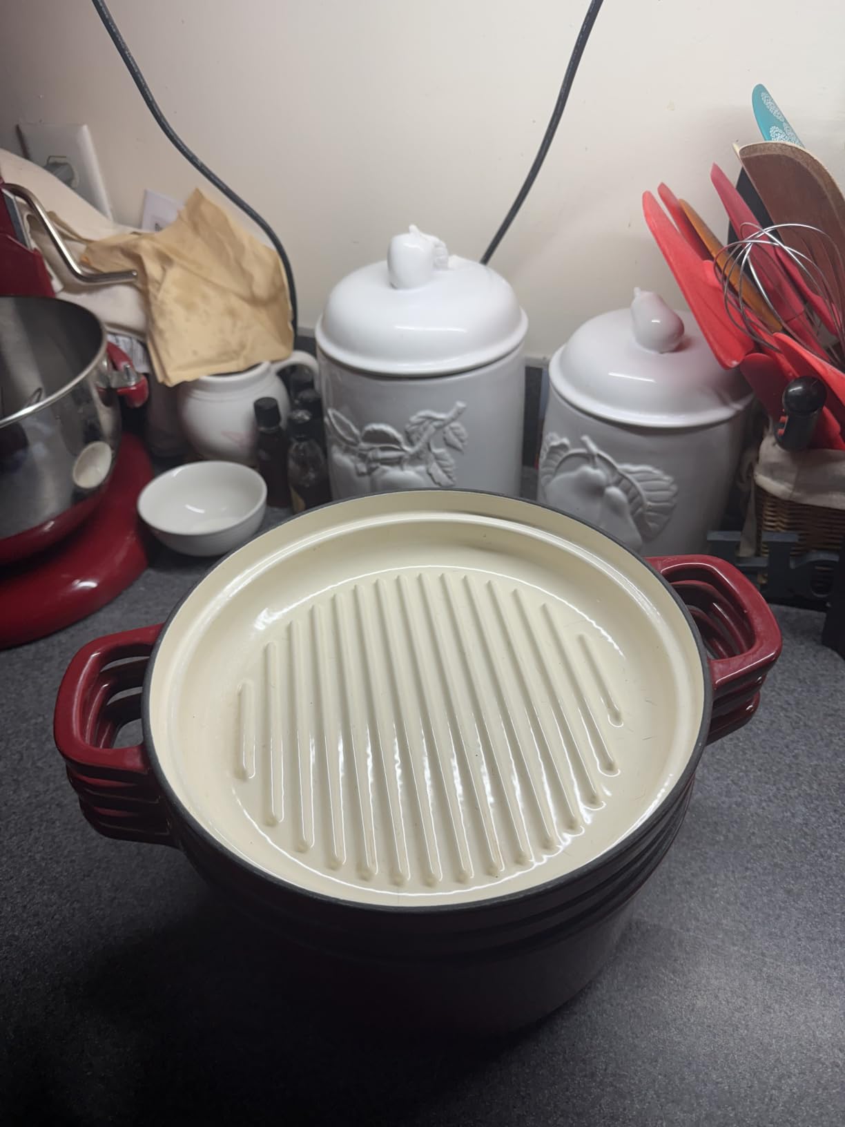 AHJ Enameled Cast Iron Dutch Oven Set - 4 Piece Cookware Set with Lids customer photo 1