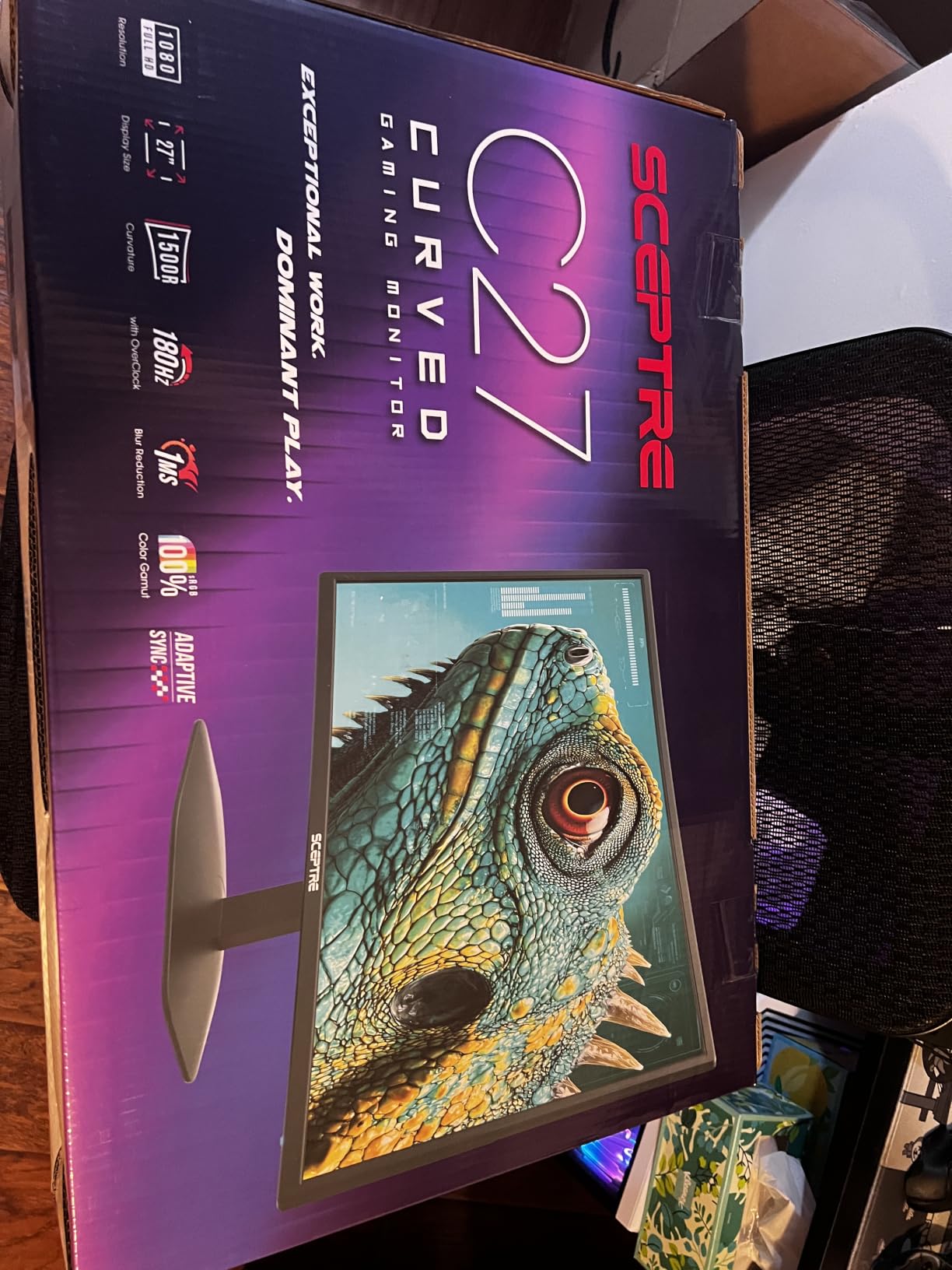 New! Sceptre Curved 34-inch Prime Gaming Monitor 3440 x 1440 up to 240Hz 1500R 1ms 100% sRGB DisplayPort x2 HDMI x2 Build-in Speakers, Machine Black 2027 (C345B-QU240T Series) customer photo 2