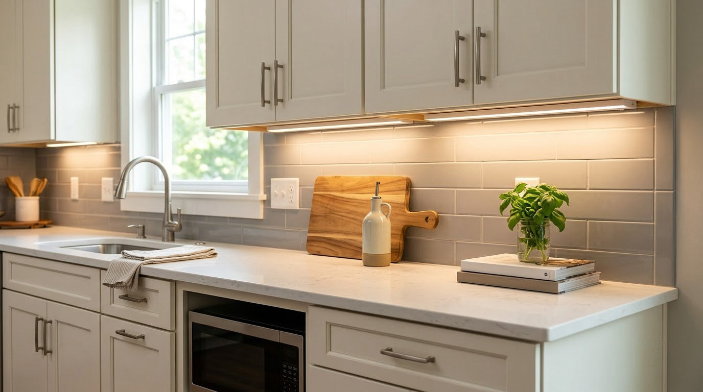 how to install under cabinet lighting