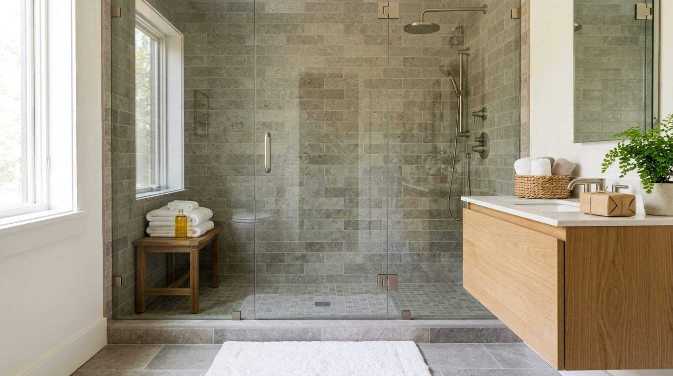how to remove soap scum from shower doors