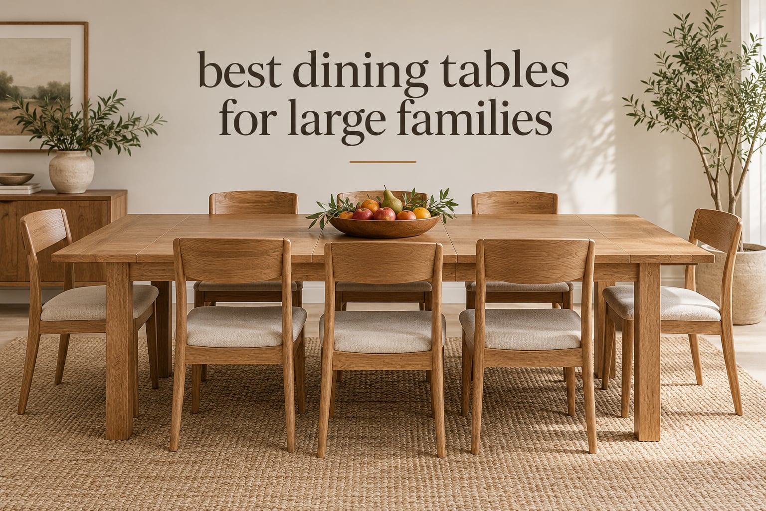 best dining tables for large families