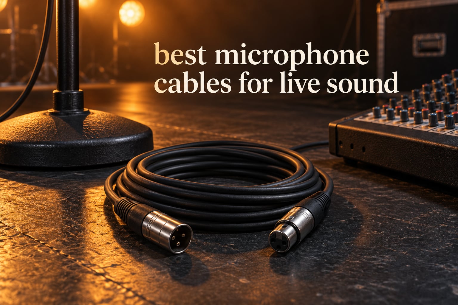 best microphone cables for live sound