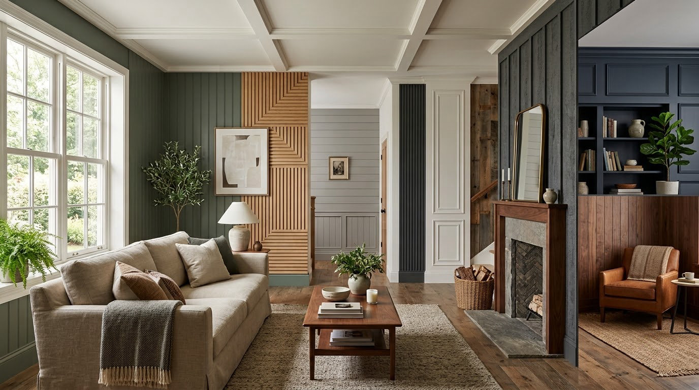 20 wall paneling ideas for living rooms