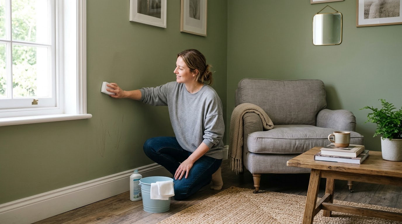how to remove crayon from painted walls