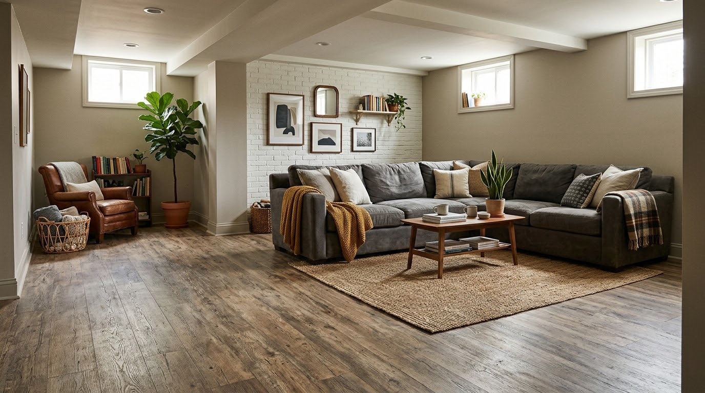 15 cheap flooring ideas for a basement