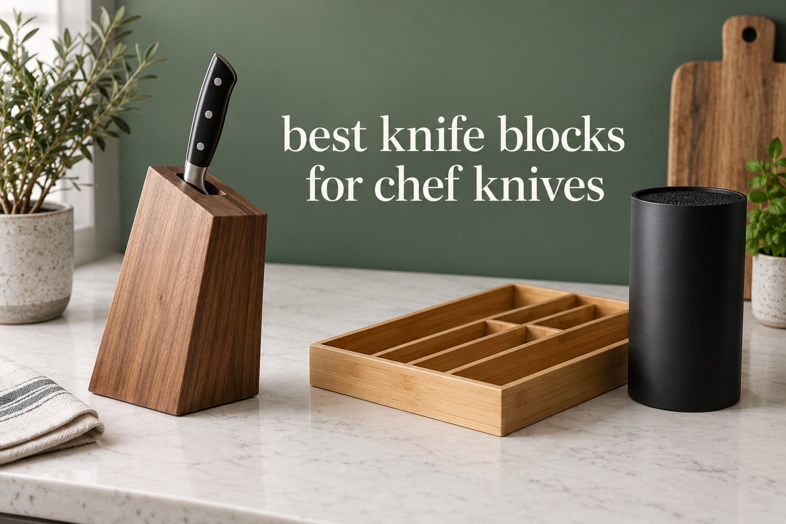 best knife blocks for chef knives