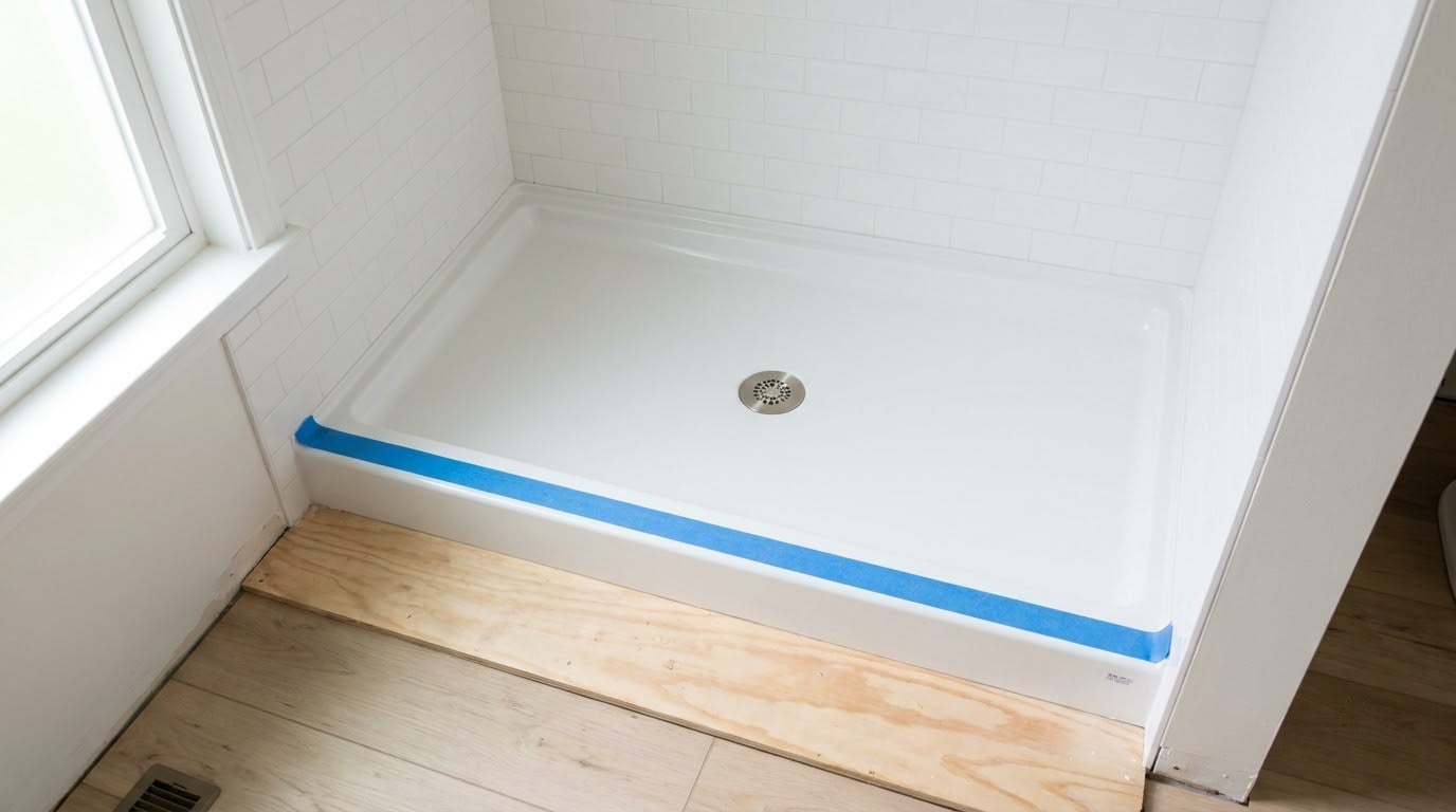how to install a shower pan