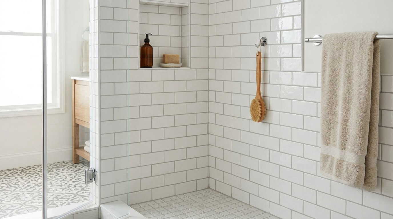 how to repair cracked grout in a shower