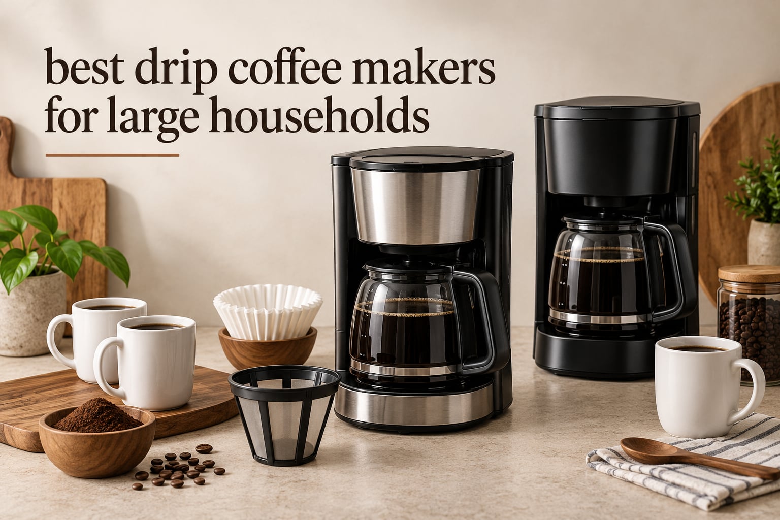 best drip coffee makers for large households