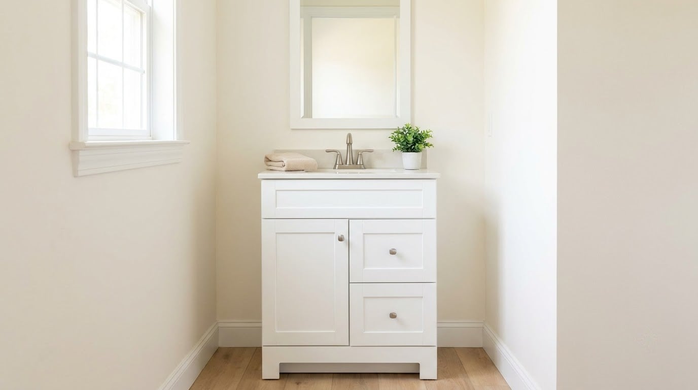 how to replace a bathroom vanity