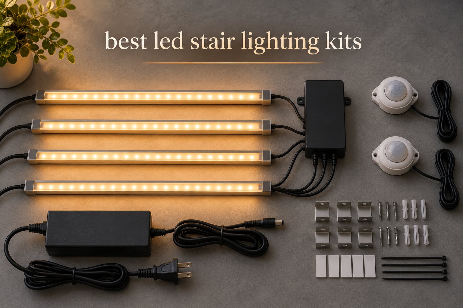 best led stair lighting kits