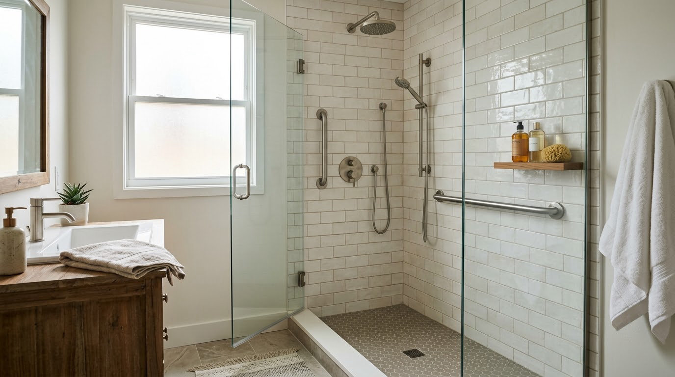 how to install a grab bar in a shower