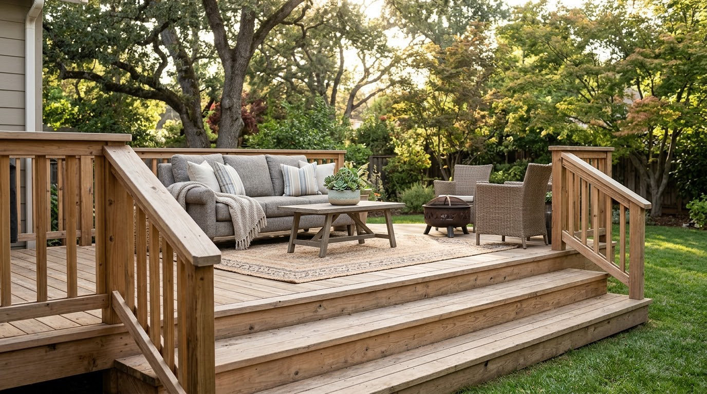 how to build steps for a deck