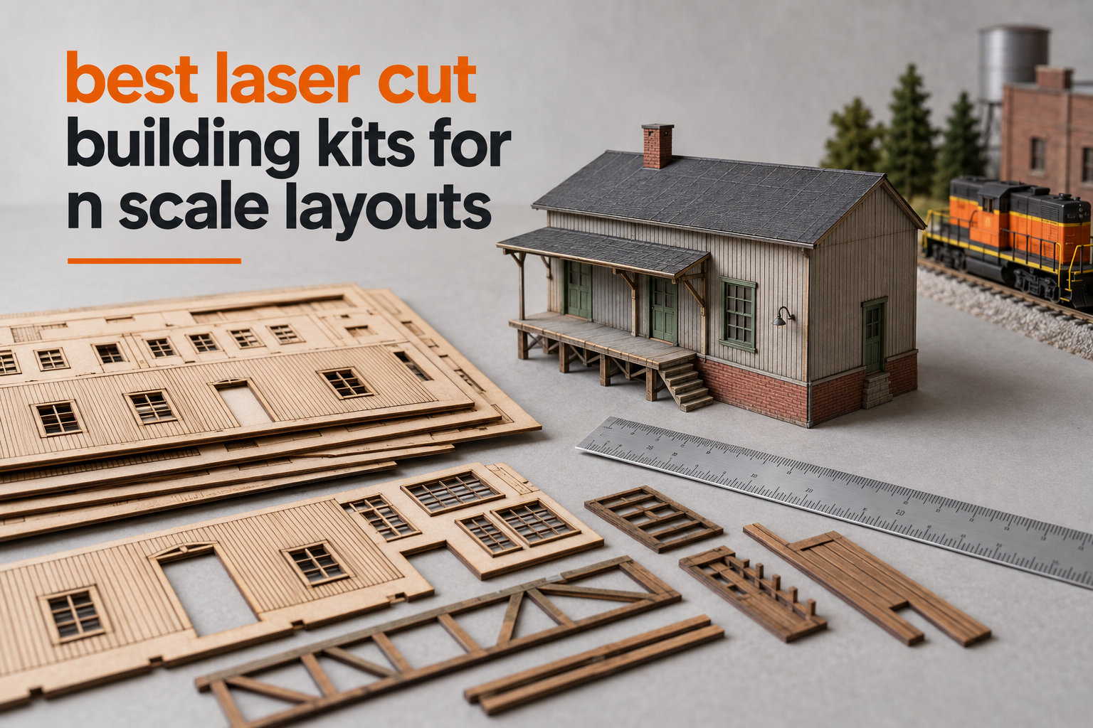 best laser cut building kits for n scale layouts
