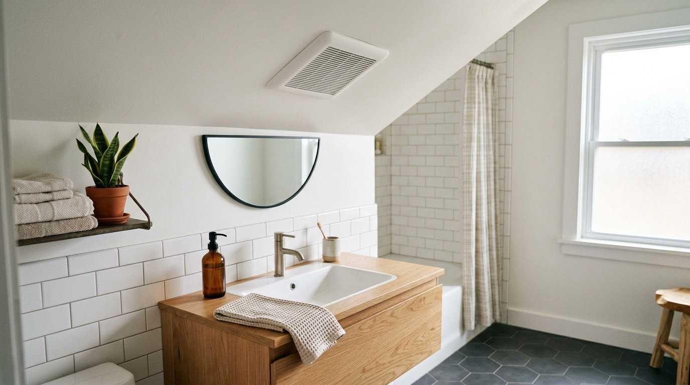 how to install a bathroom exhaust fan