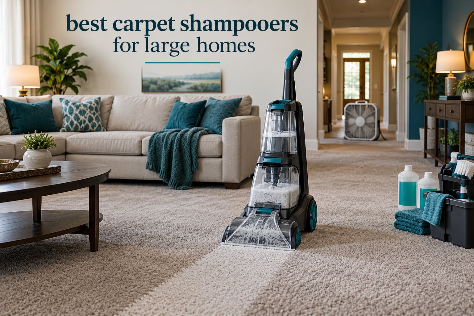 best carpet shampooers for large homes