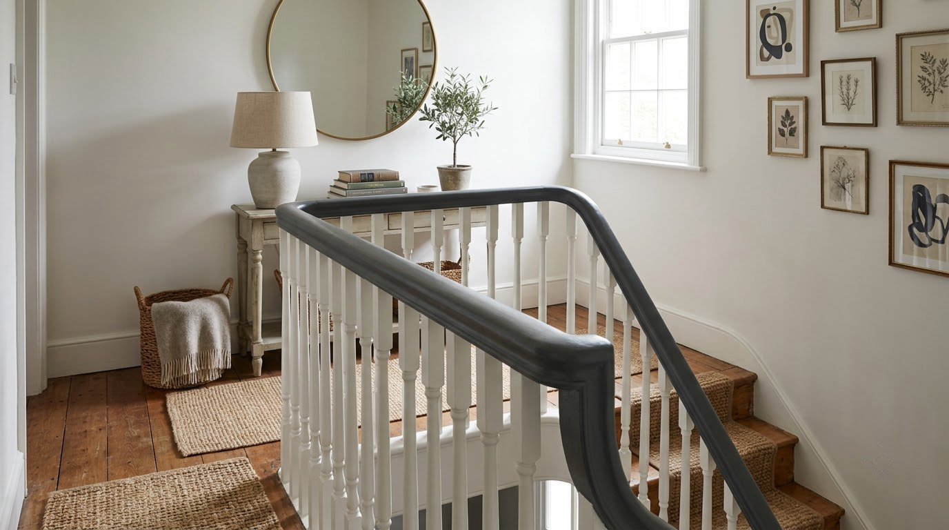 how to paint a stair railing