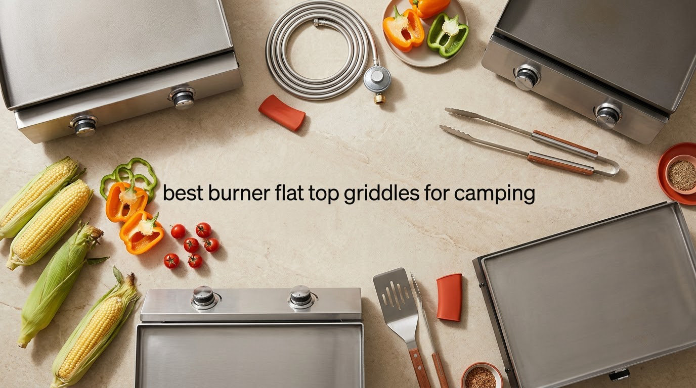 best 2 burner flat top griddles for camping