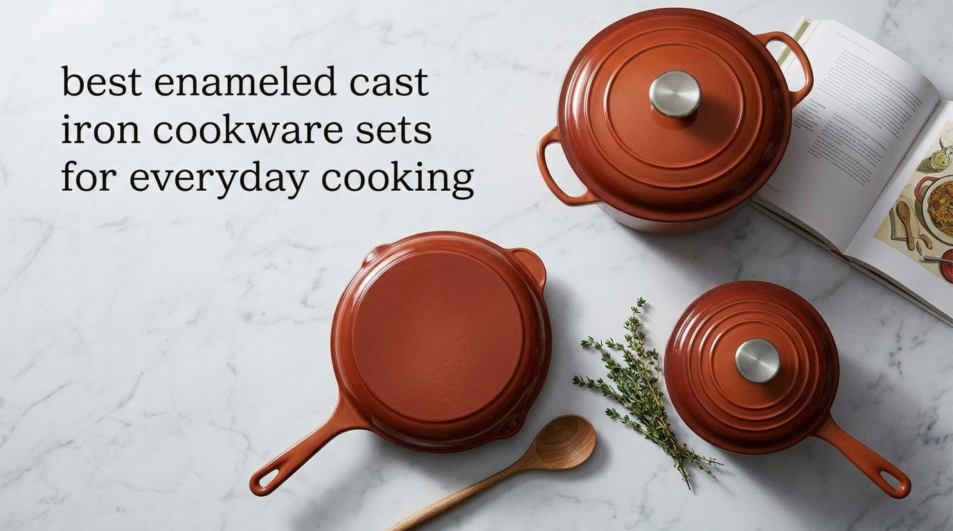 best enameled cast iron cookware sets for everyday cooking