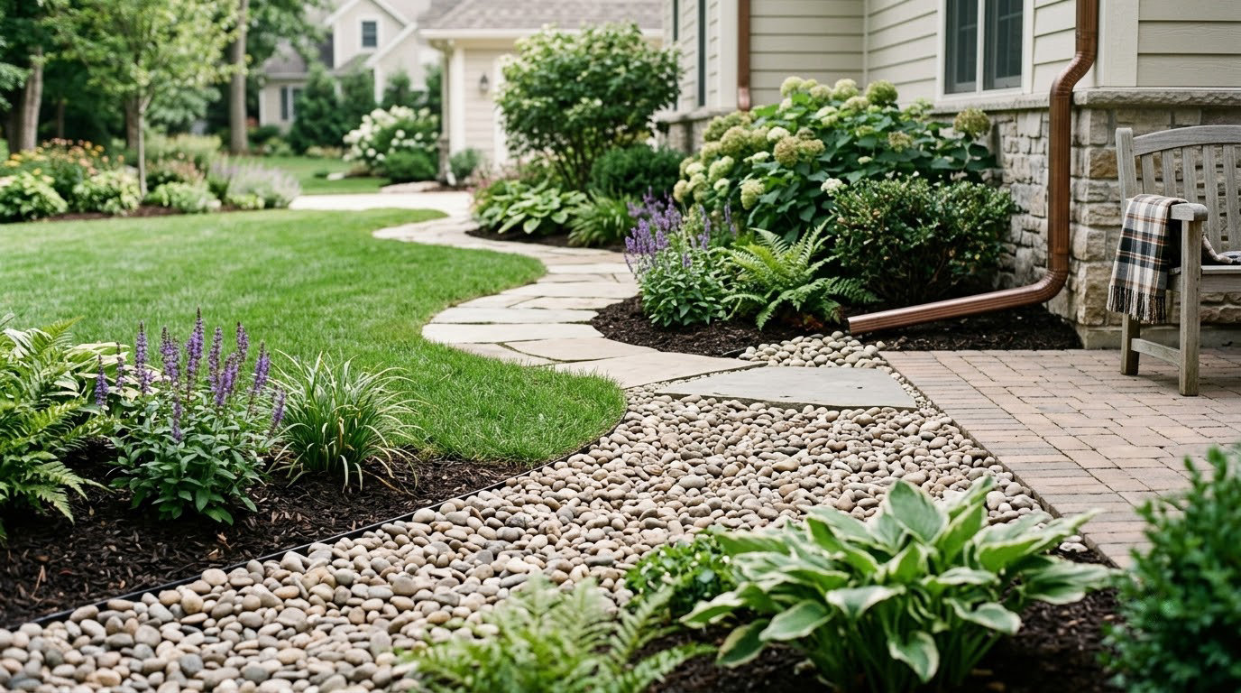 how to install a french drain in a yard