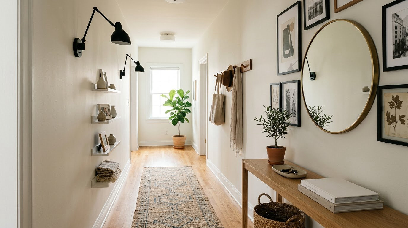 20 narrow hallway decorating ideas