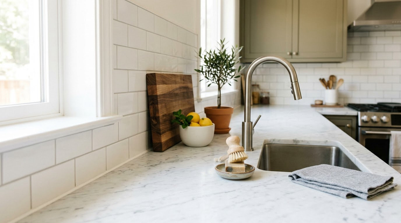 how to remove old caulk from kitchen countertops