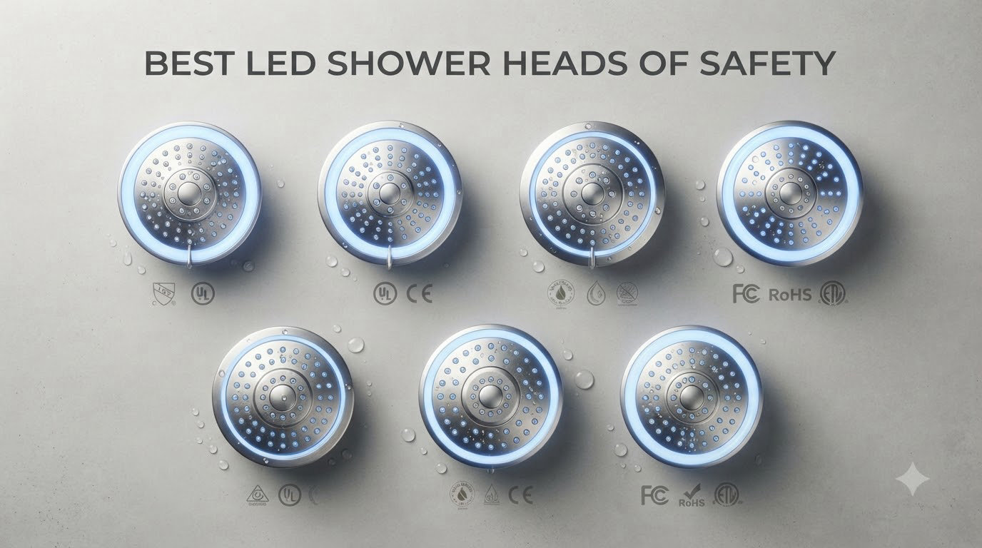 best led shower heads of safety