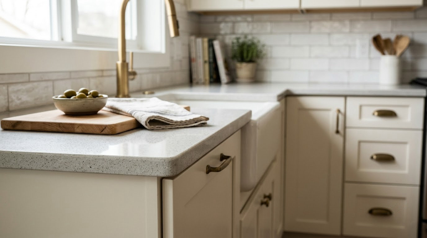 how to repair a chipped kitchen countertop edge