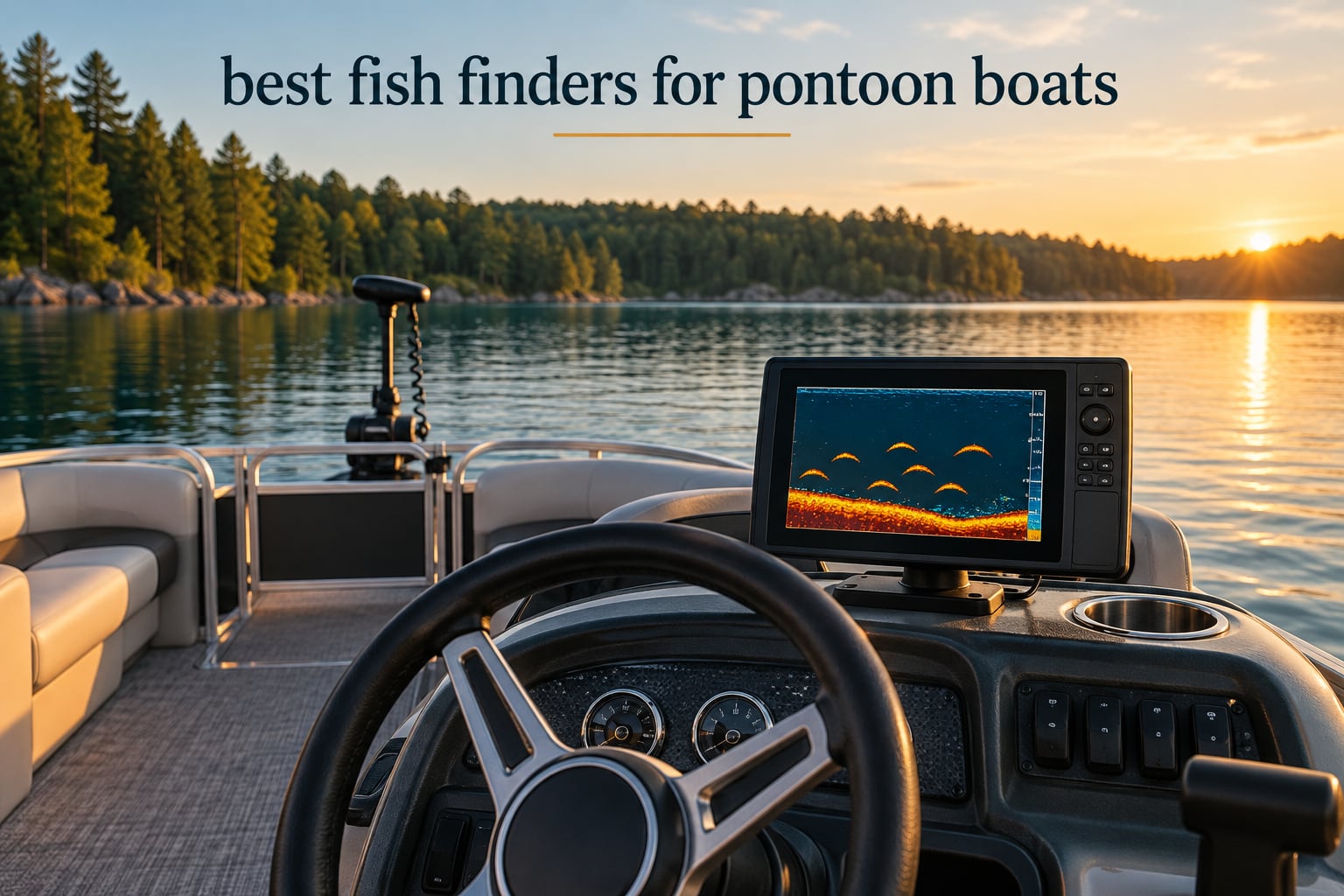 best fish finders for pontoon boats