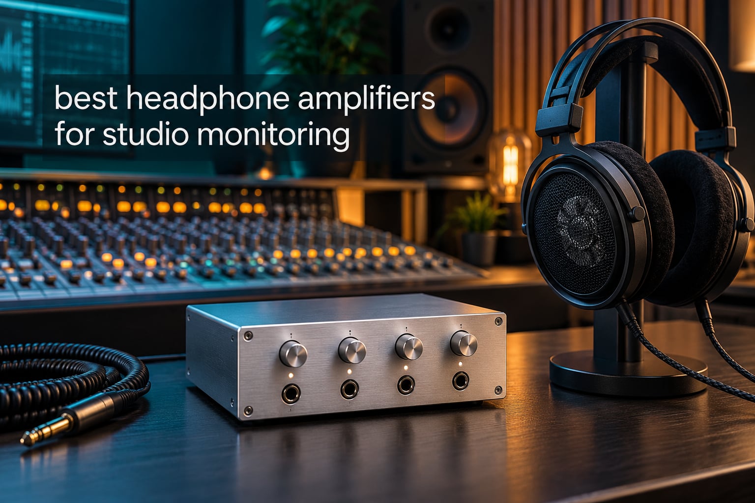 best headphone amplifiers for studio monitoring