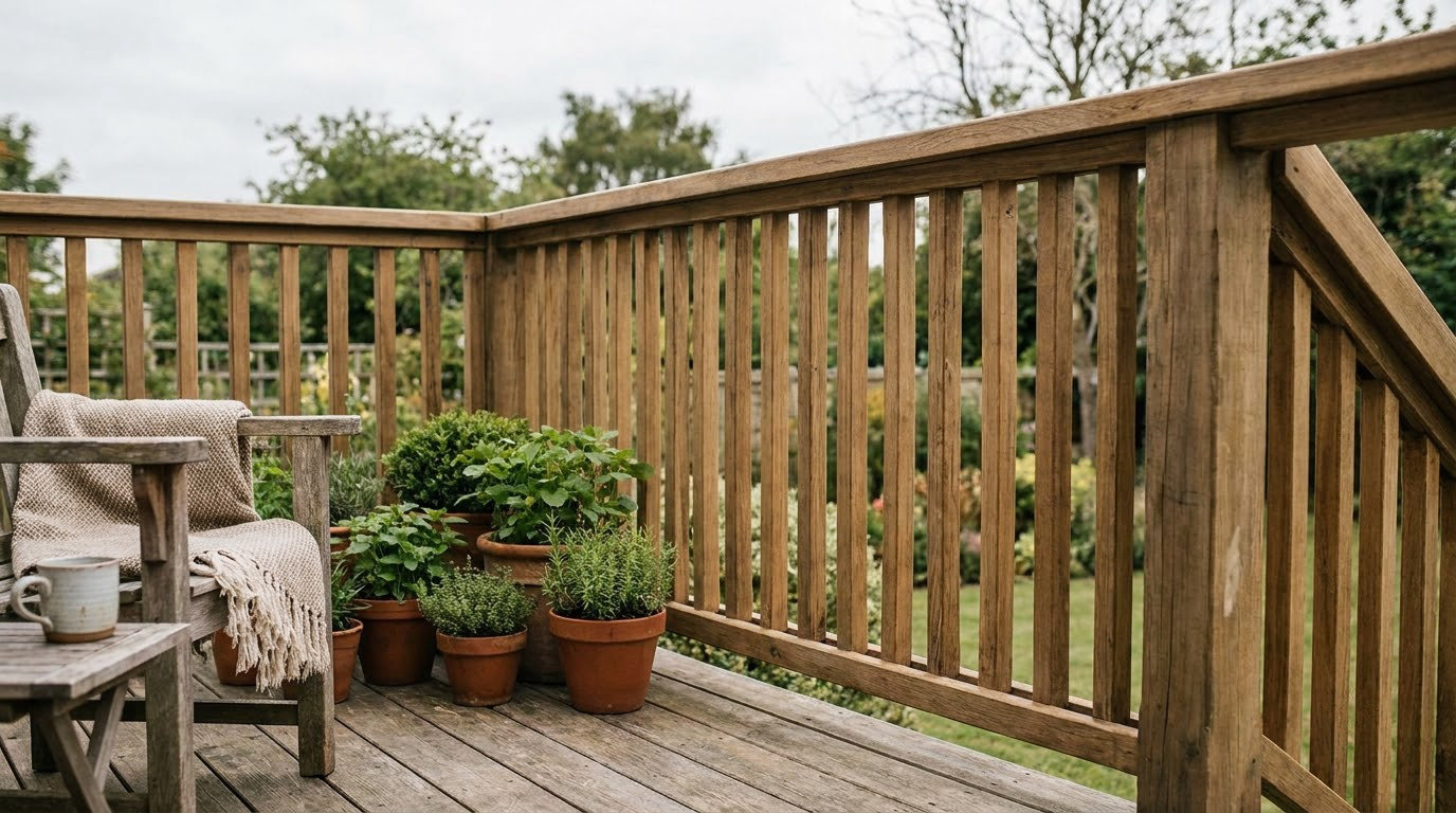 how to build a deck railing
