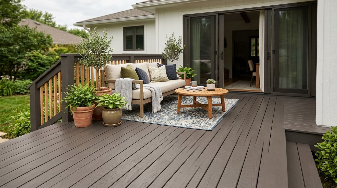 how to paint a wood deck step by step