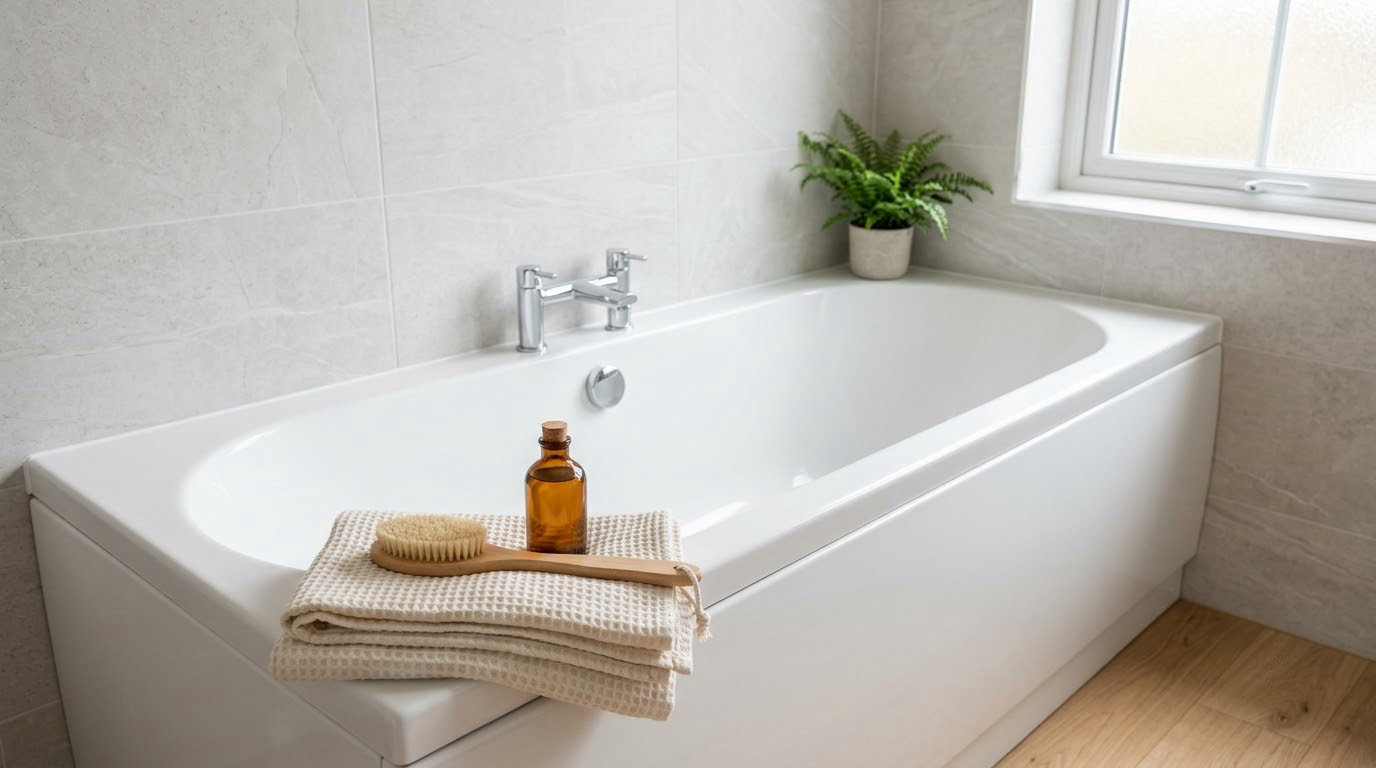 how to remove rust stains from a bathtub