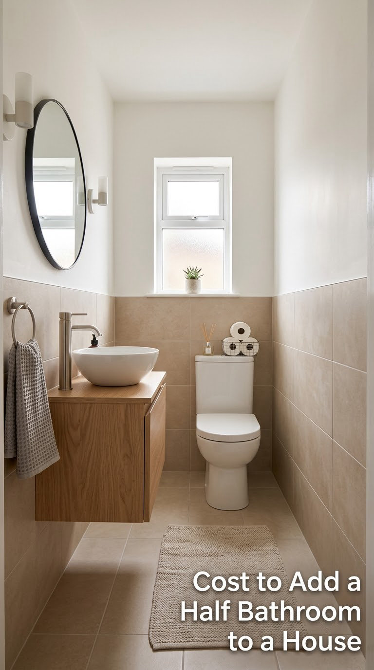 Cost to Add a Half Bathroom to a House