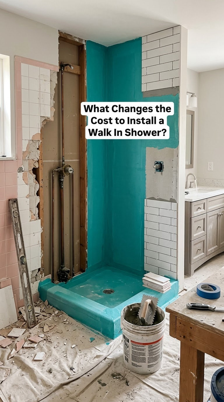 What Changes the Cost to Install a Walk In Shower?