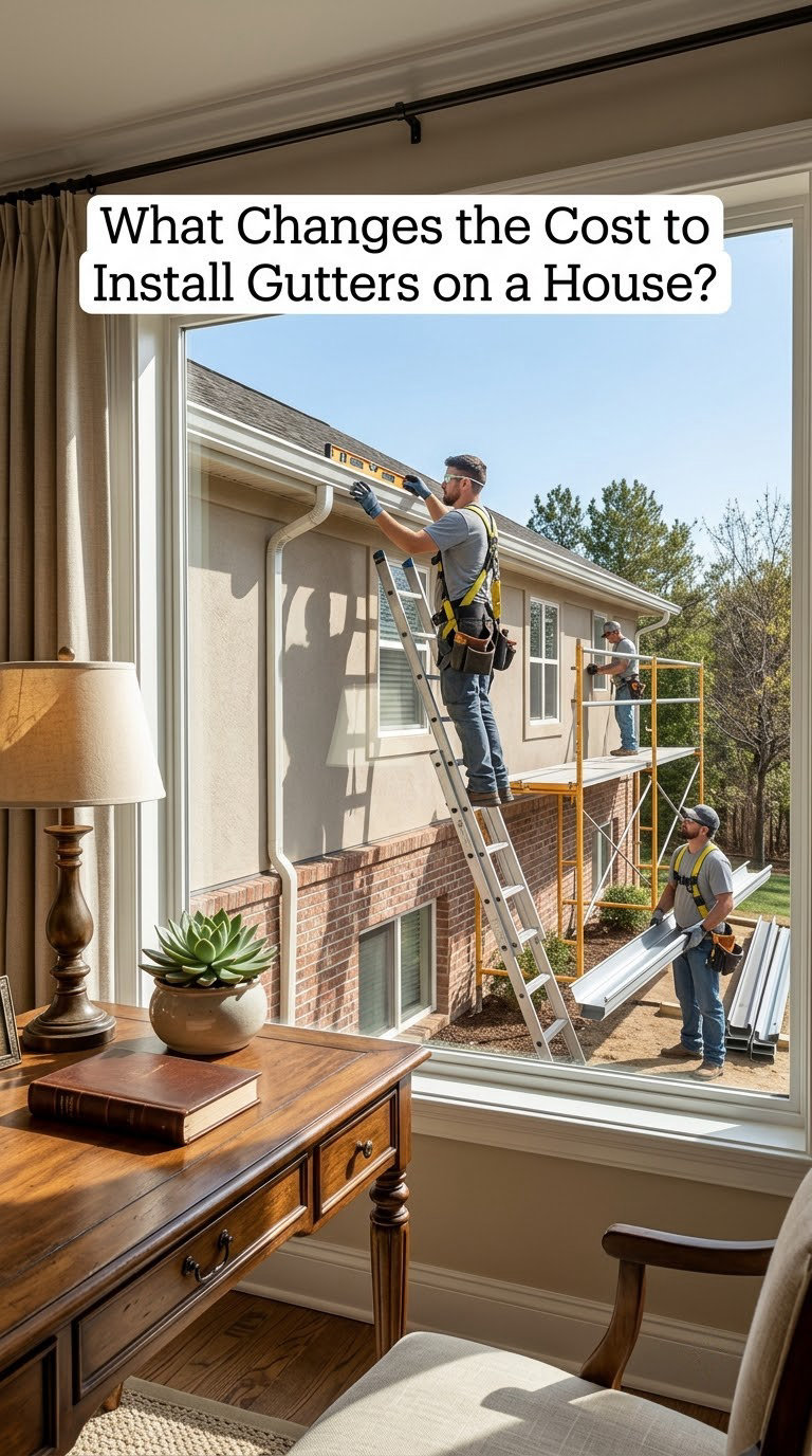What Changes the Cost to Install Gutters on a House?