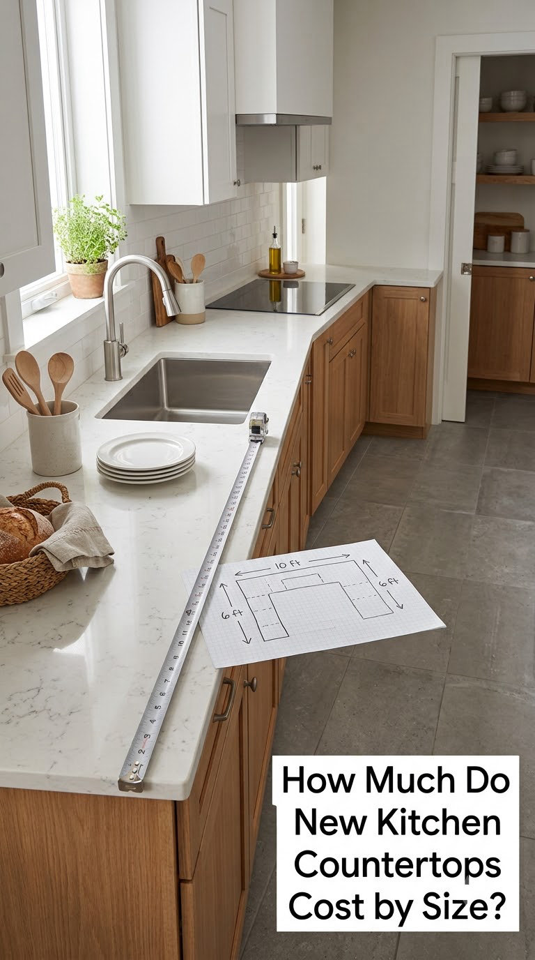 How Much Do New Kitchen Countertops Cost by Size?